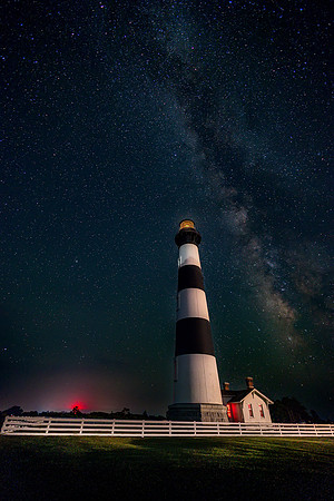 Bodie Lighthouse- Bodie Island Under the Milky Way Image by Glenn Woodell