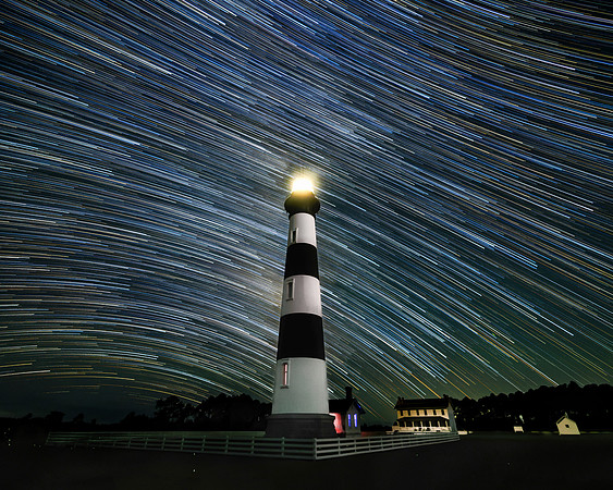 Bodie Lighthouse- Milky Way in Motion Image by Wendy Podmenik Woodell