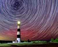 Bodie Lighthouse- Celestial Spin over Bodie Island Image by Wendy Podmenik Woodell