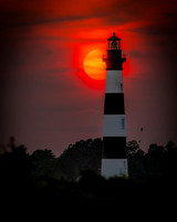 5 Bodie Lighthouse- Bodie Lighthouse Silhouette Image by Glenn Woodell