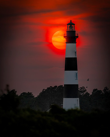 5 Bodie Lighthouse- Bodie Lighthouse Silhouette Image by Glenn Woodell