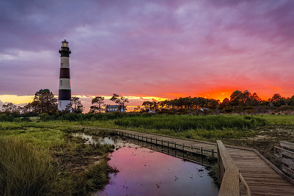 1 Bodie Lighthouse- Purple Haze Image by Glenn Woodell