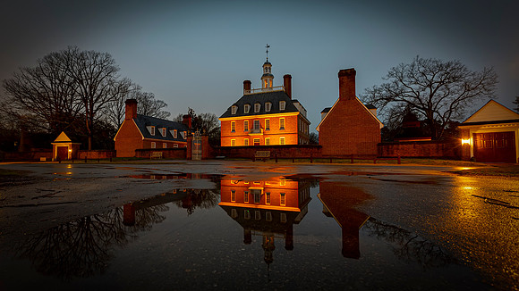 Williamsburg- Governor's Palace Reflection Image by Glenn Woodell