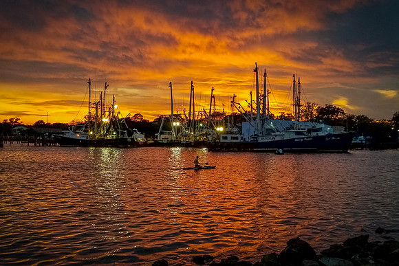 Hampton- Golden Glow on the Bay Image by Glenn Woodell