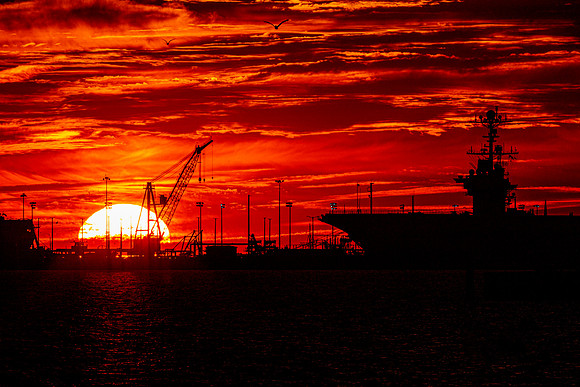 Norfolk- Sunset in Norfolk Image by Glenn Woodell