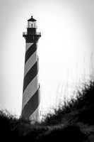 Hatteras Lighthouse- Hatteras in Black and White Image by Glenn Woodell